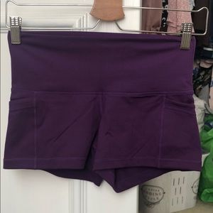 POPFLEX BOOTY SHORT PLUM SIZE 4